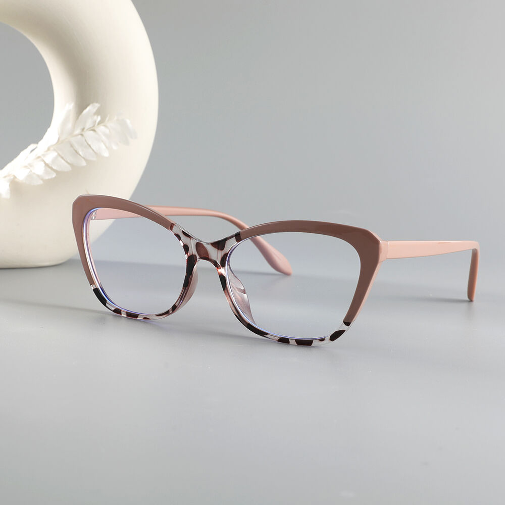 Gladys Cat Eye Brown Glasses