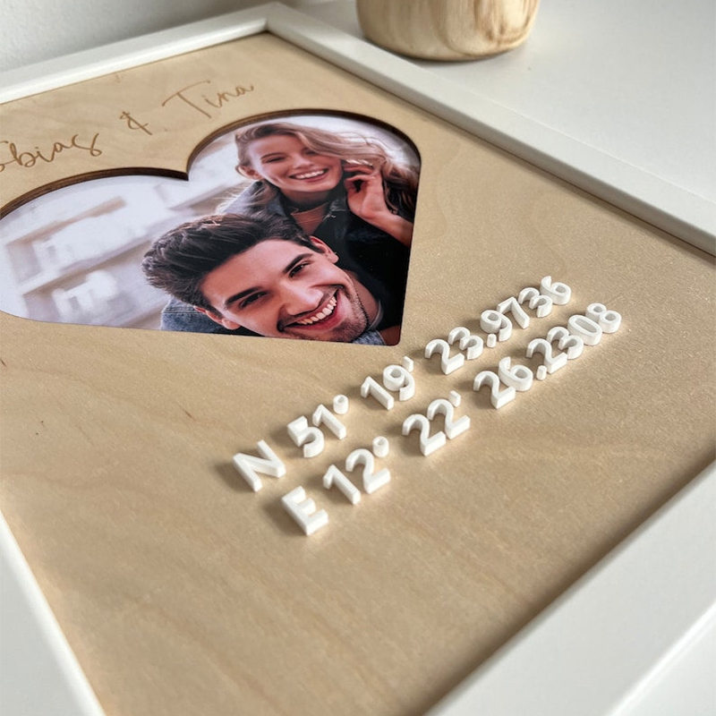 名入れ 写真入れ 地図 フォトフレーム オーダーメイド