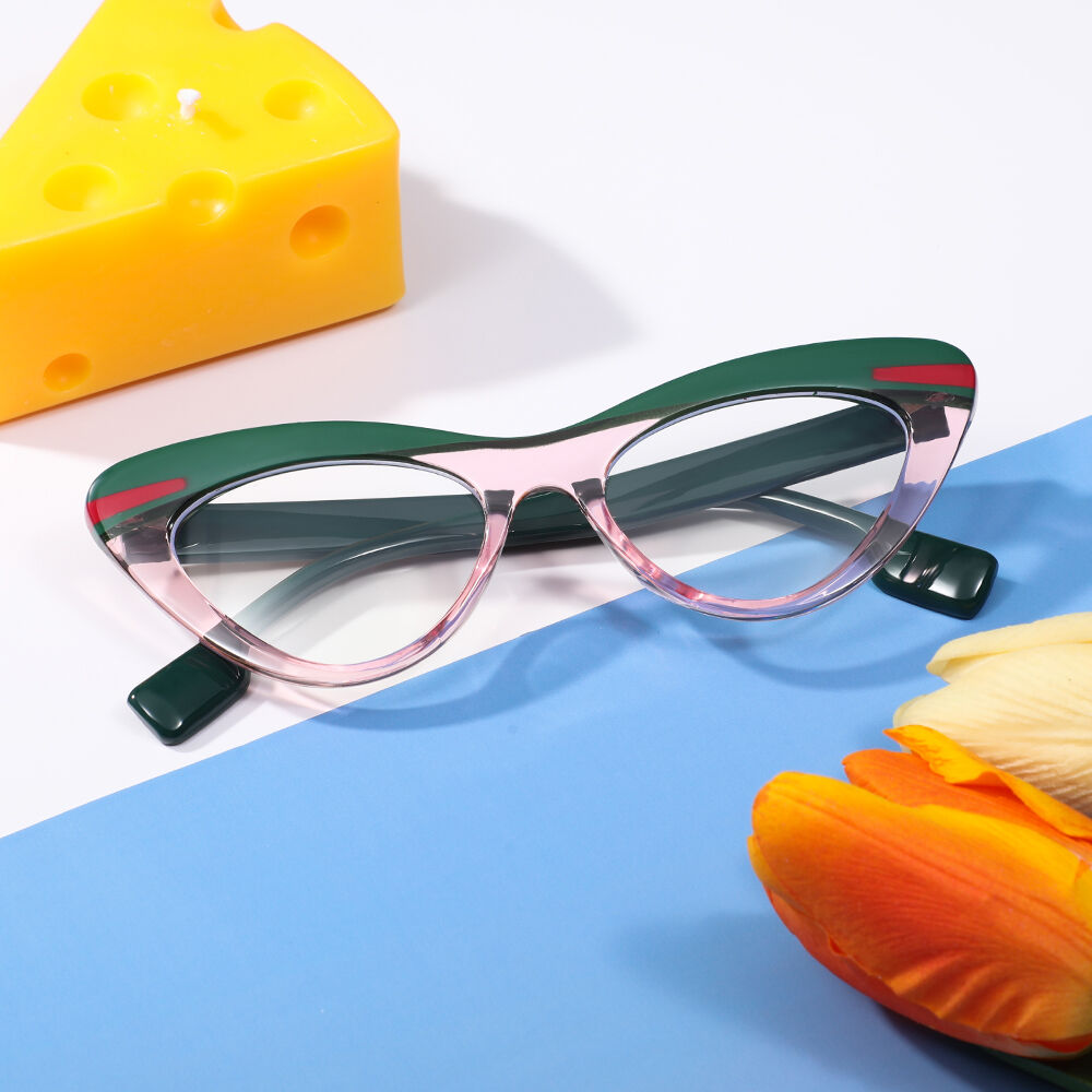 Emma Cat Eye Pink Glasses
