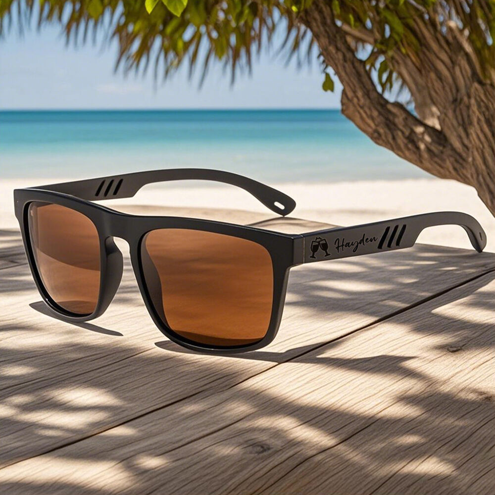 名入れ 木製テンプル サングラス オリジナル