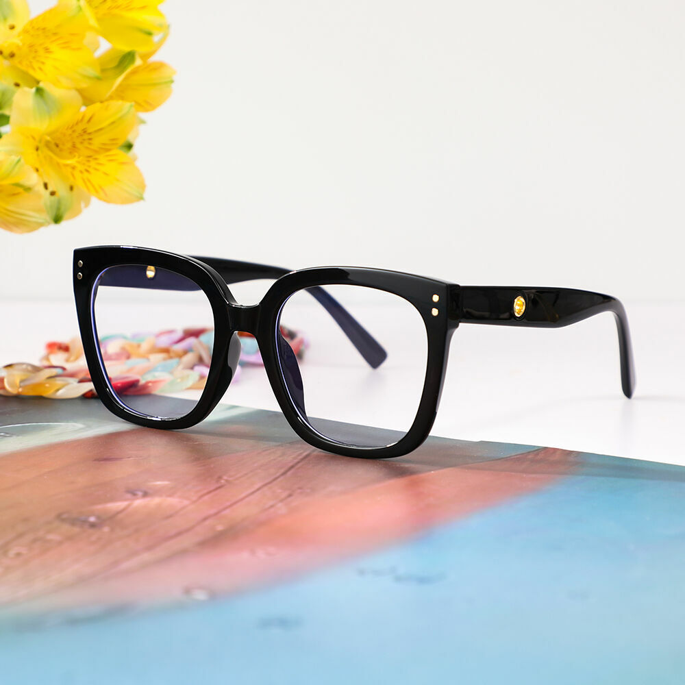 Trog Square Black Glasses