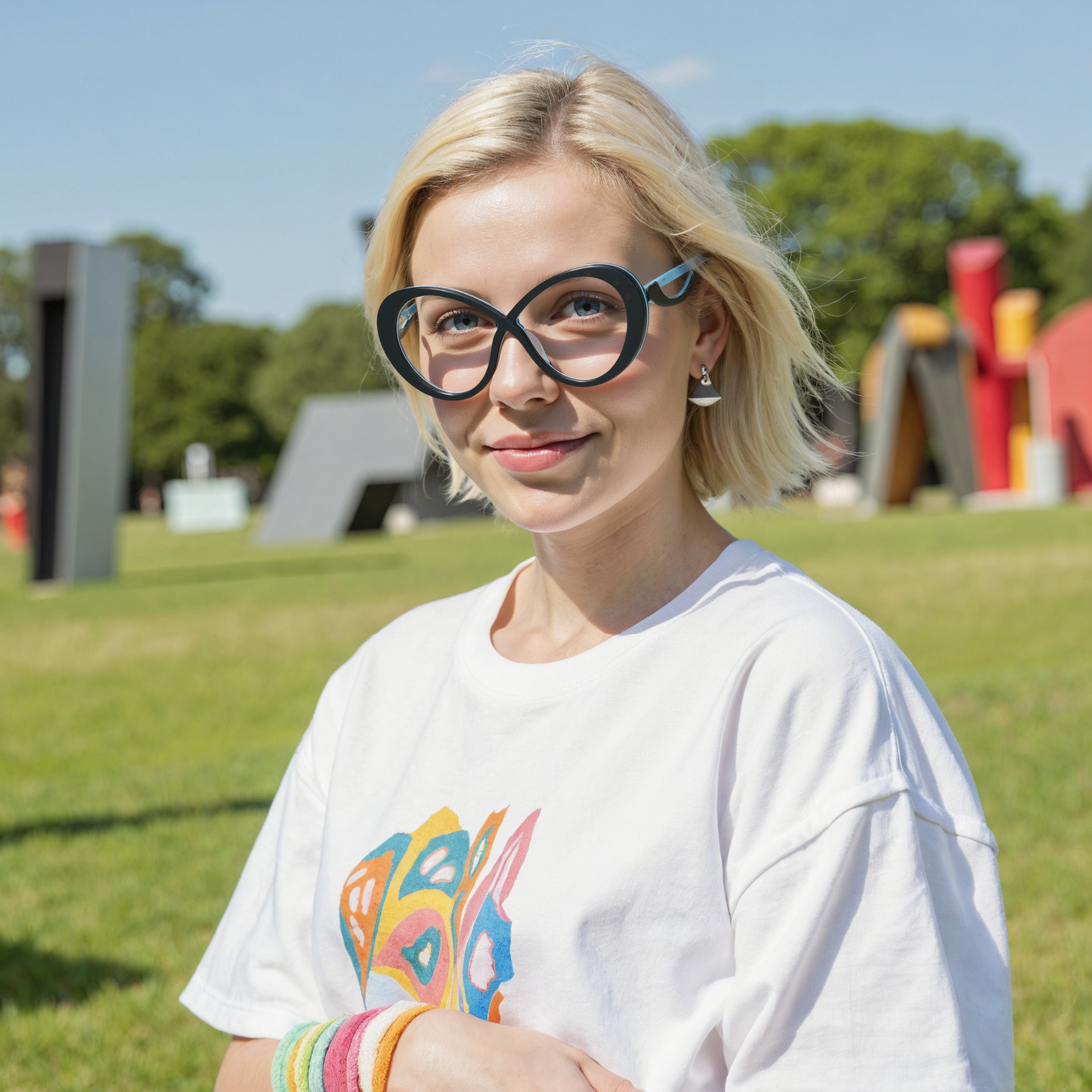 Ellit Ovale Schwarze Brille