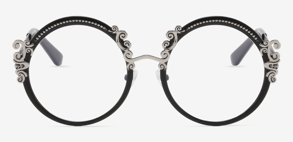 Juliana Black Round Glasses
