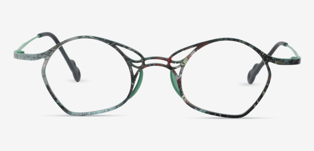 Alda Grüne Runde Brille