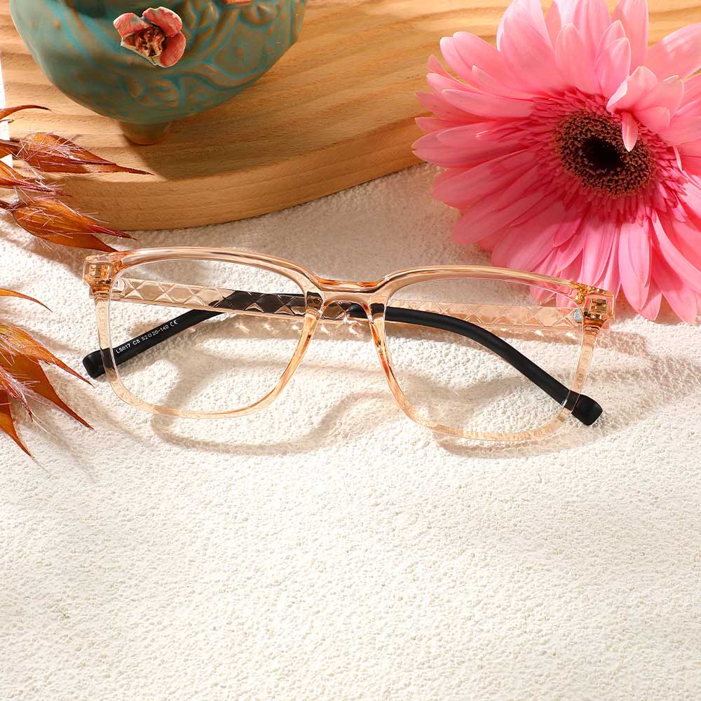 Occhiali da Vista Hoyle Quadrato Champagne 