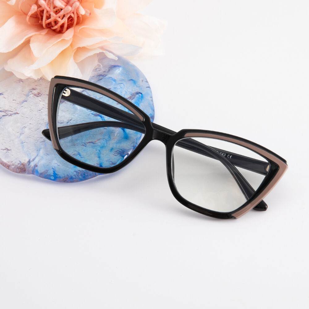 Keynes Cat Eye Black Glasses