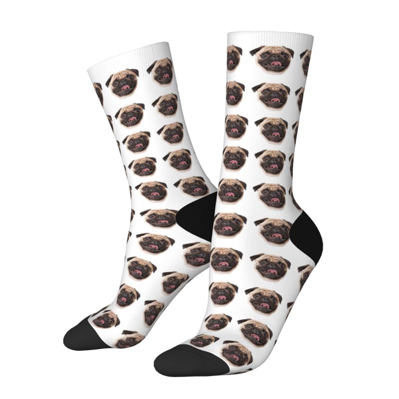 Personalisierte Socken mit Gesicht und Hundefoto