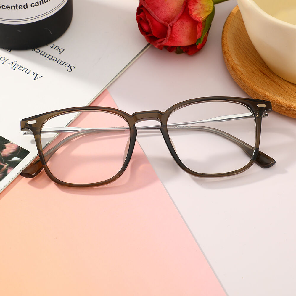 Philip Square Brown Glasses