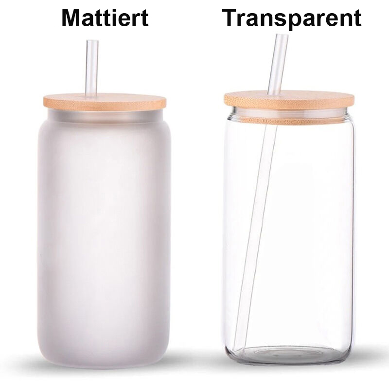 Personalisierter Glasbecher mit Deckel und Strohhalm das beste Weihnachtsgeschenk