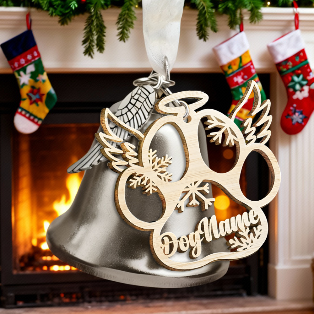 Gepersonaliseerde naam-belversiering Herdenkingscadeau voor dierenliefhebbers