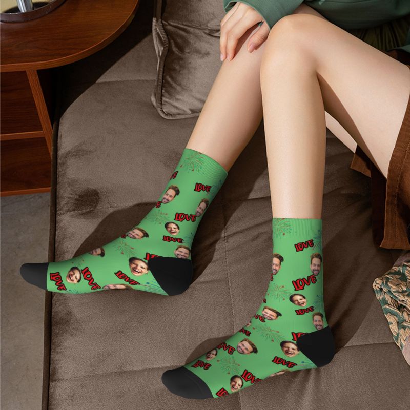 カスタマイズ 顔 イラスト ハイソックス