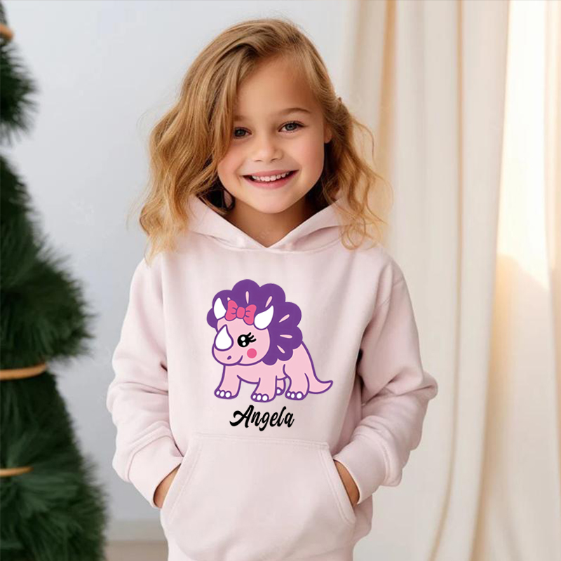 Felpe con cappuccio personalizzate per bambini con etichette personalizzate e motivi di animali carini
