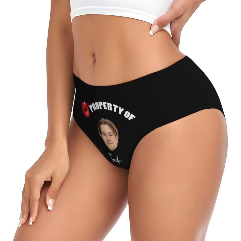 Boxer intimo personalizzato Biancheria intima da donna con motivo bocca rossa Dolce regalo per la ragazza
