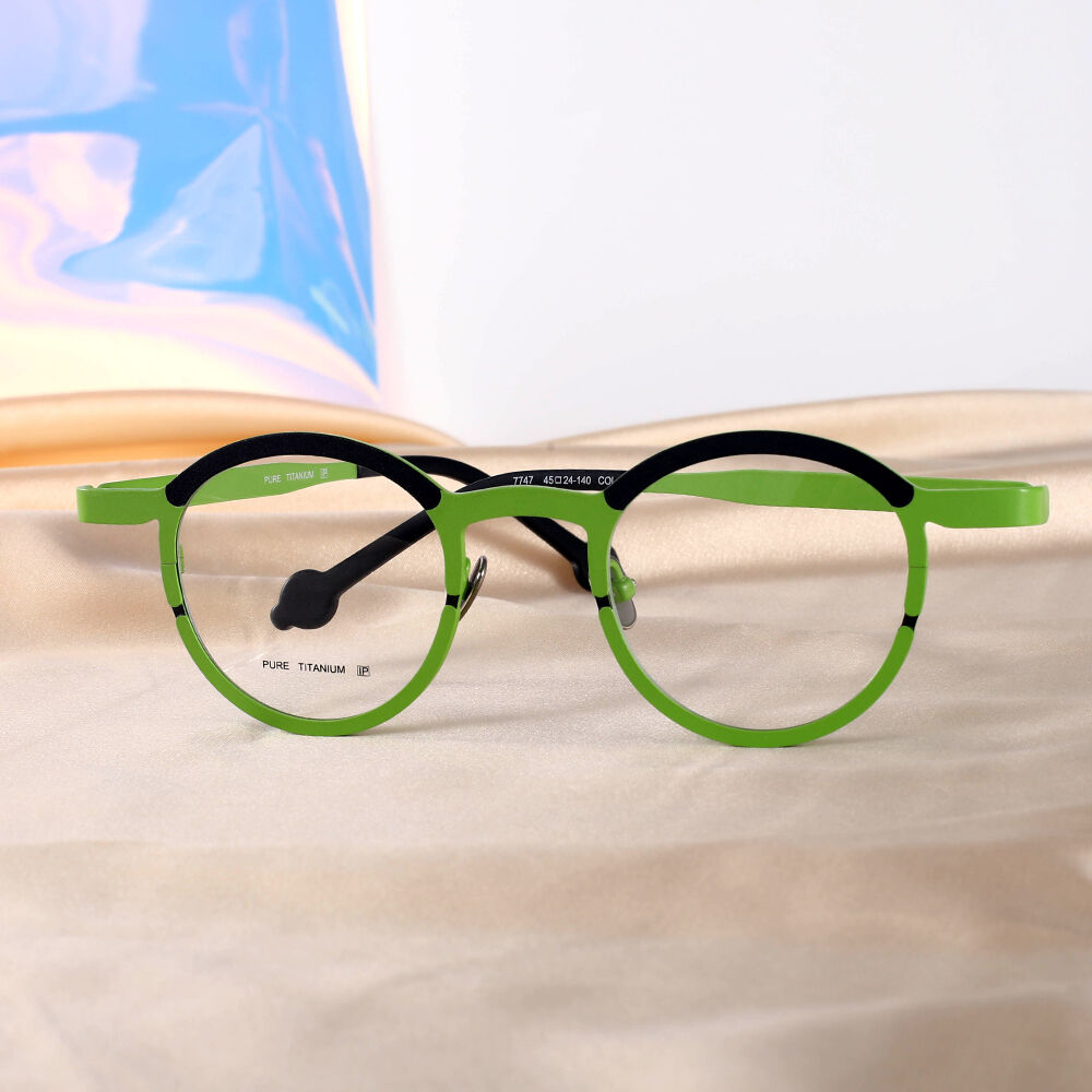 Capsule Runde Grüne Brille