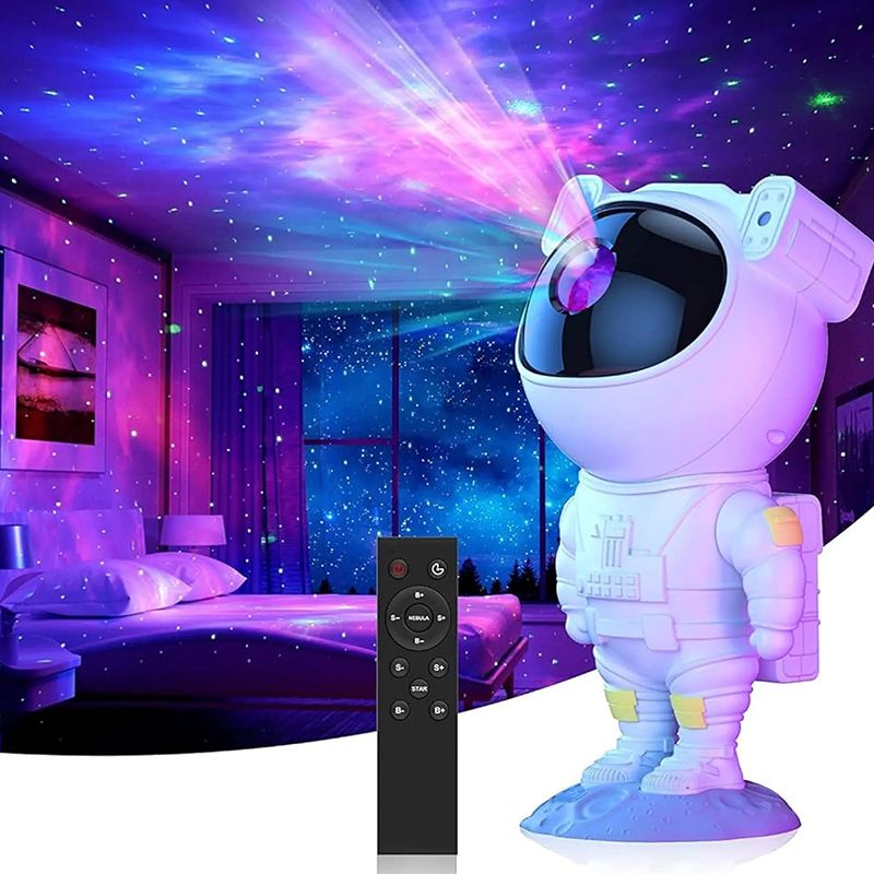 宇宙飛行士 スター プロジェクター ナイトライト 8つの投影効果 360