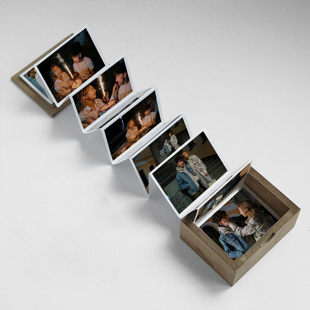 Personalized Photo Box Couple Love Album Box Anniversary Gift for Boyfriend