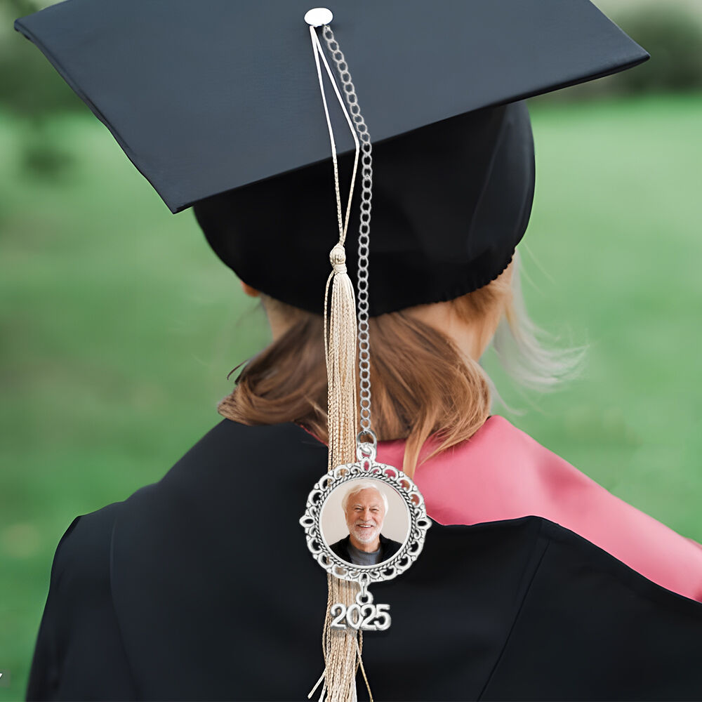 Custom Graduation Tassel with 2025 Pendantadd Photos Memory Picture Gift for Kid