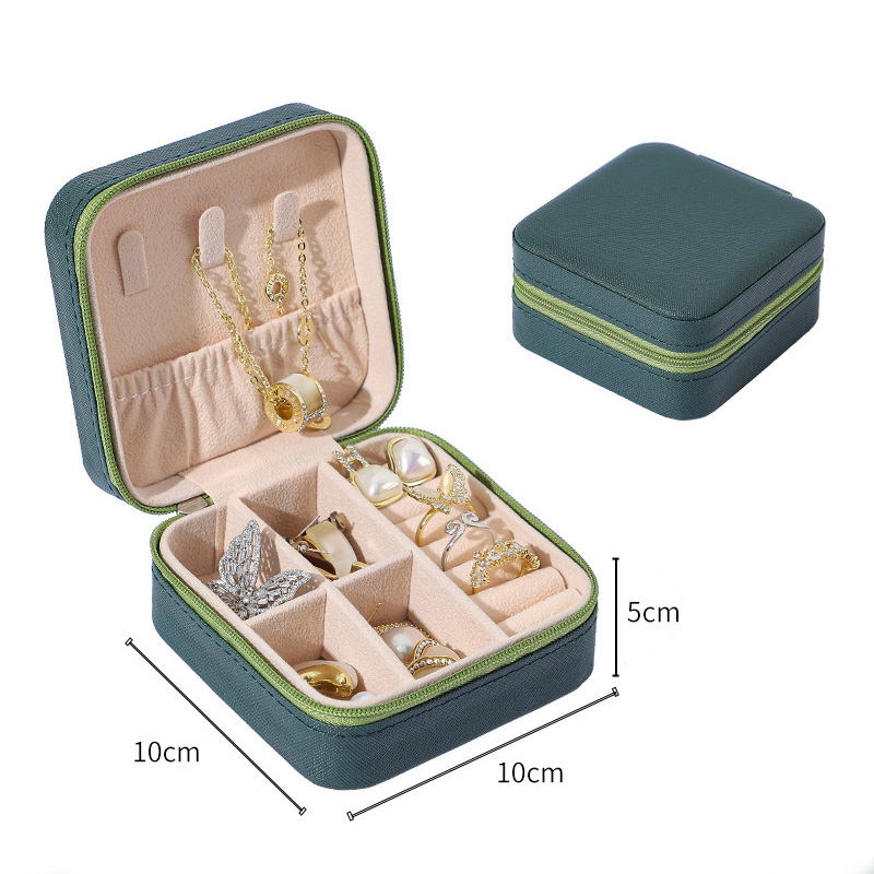 Personalized Square Jewelry Box With Custom Name and Birth Flower for Sister