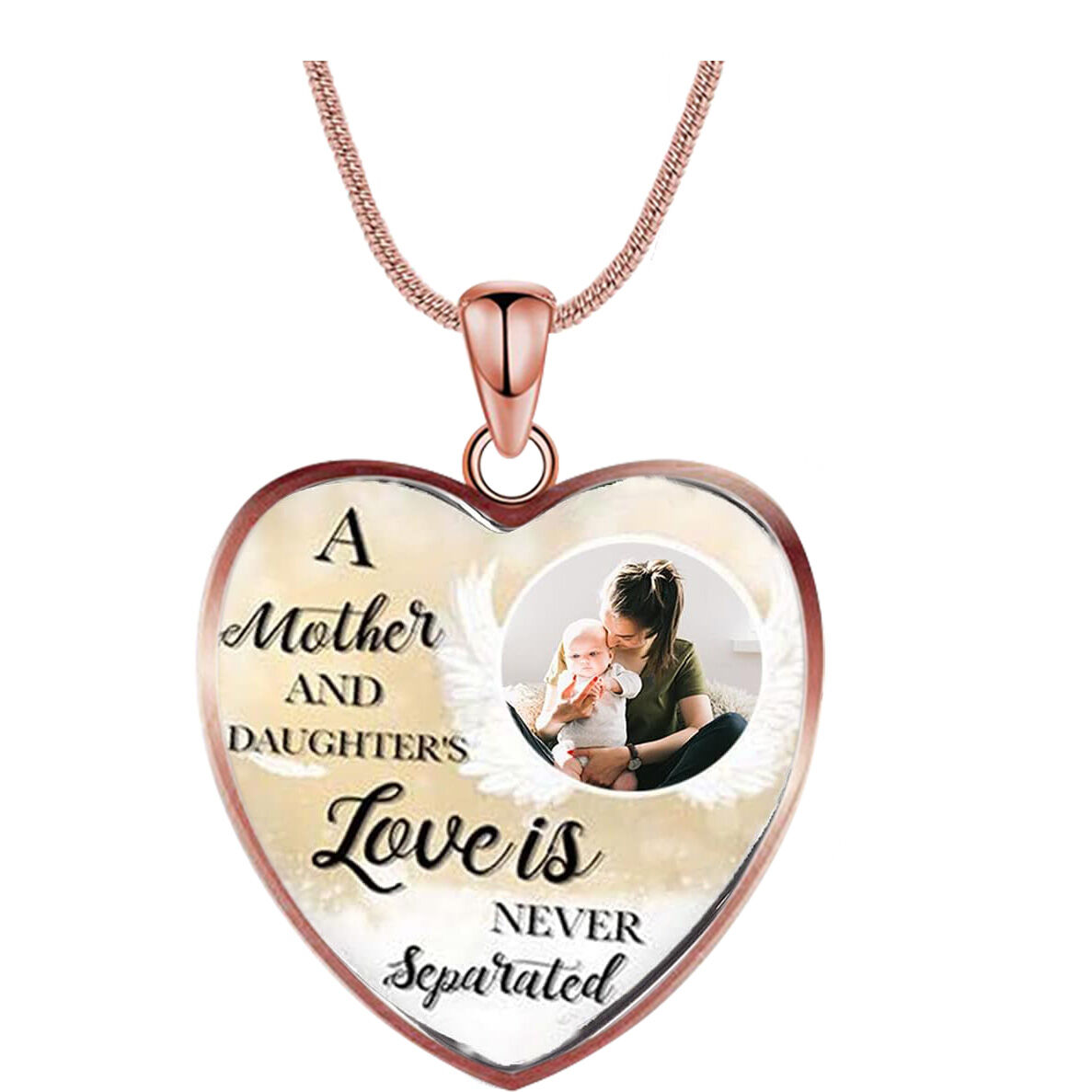 写真入れ ハート ネックレス