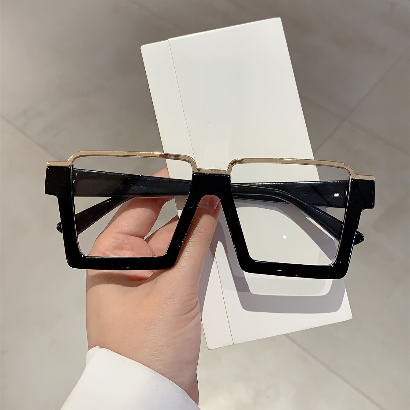 Lunettes de Vue Une Carré Noir
