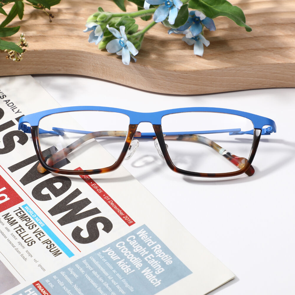 Lunettes de vue Burnal Rectangle Bleu