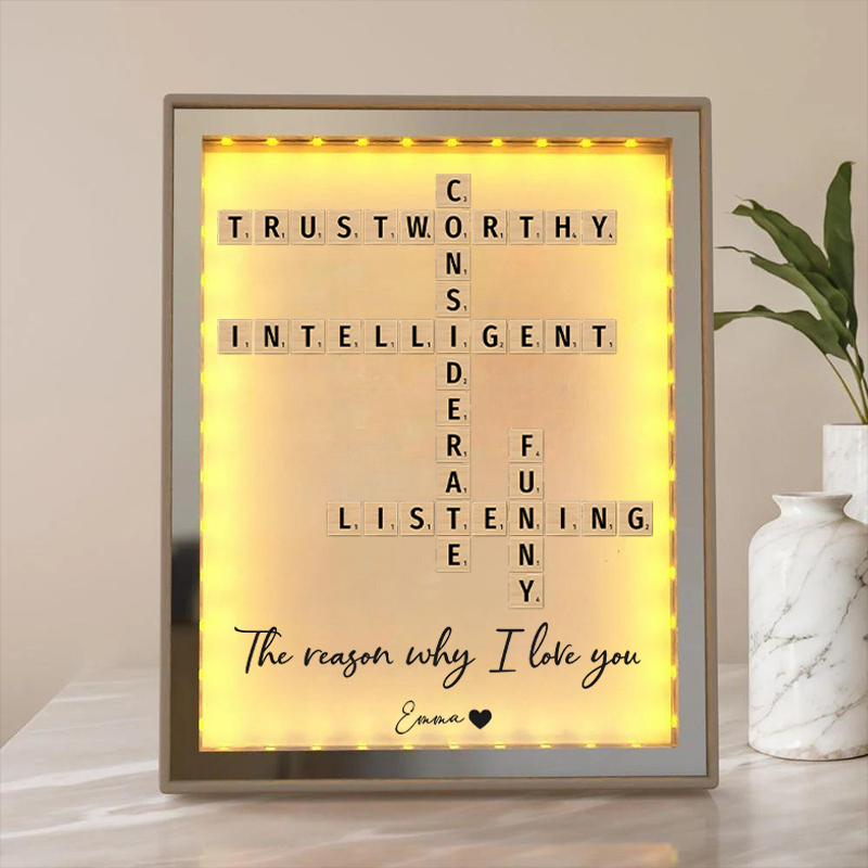 メッセージ スクラブル ミラー クリエイティブ ナイトライト ランプ オリジナル