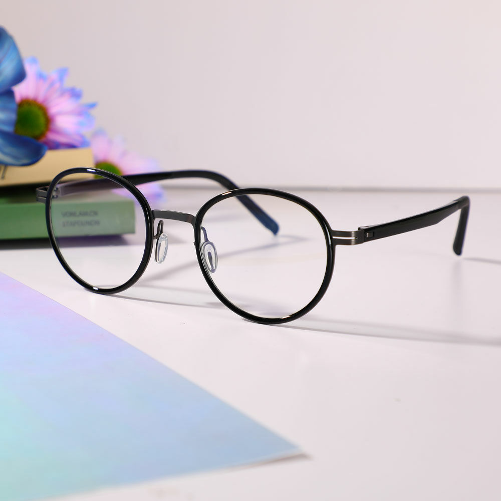 Emmie Rund Schwarz Brille