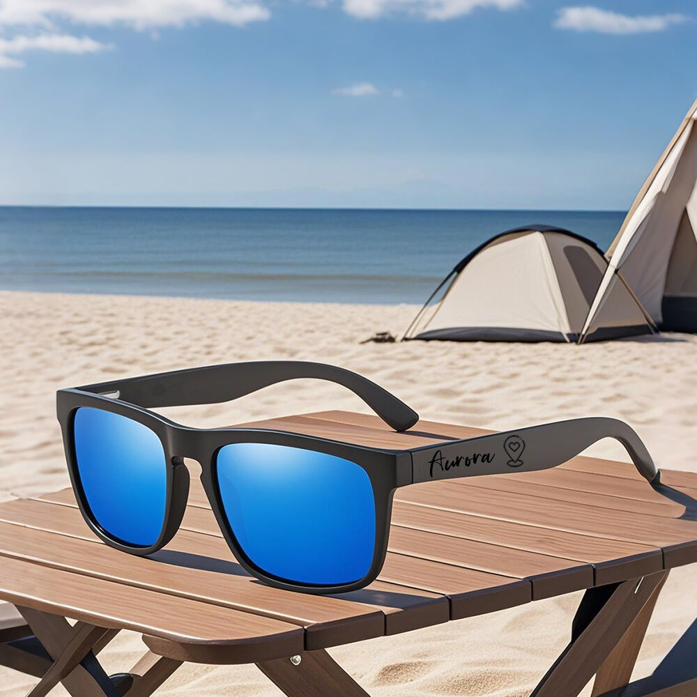 Personalized Sunglasses with Name Customization for Valentine's Day Gifts for Long-Distance Lovers