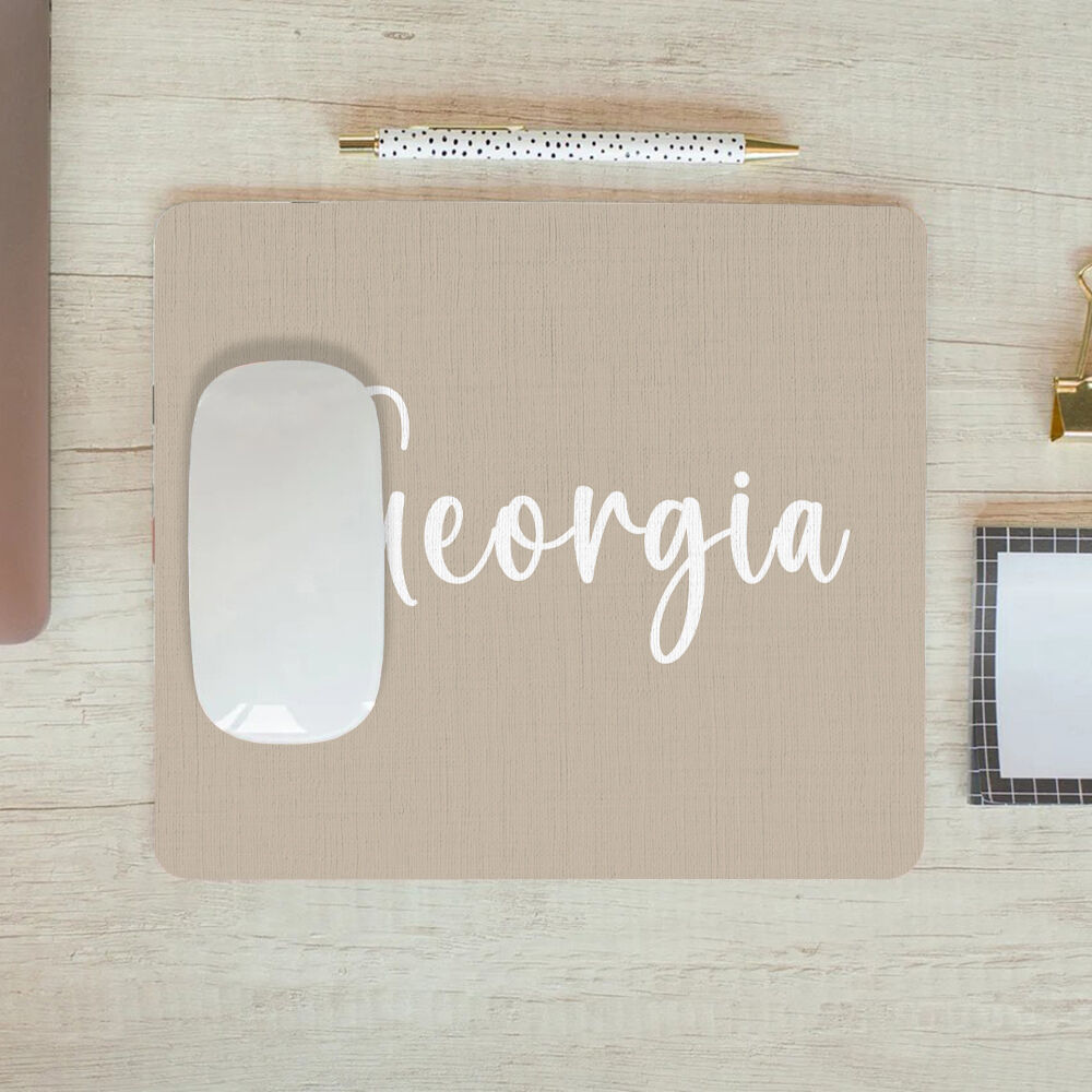 Personalized Name Mouse Pad with Custom Color Funny Gift for Family