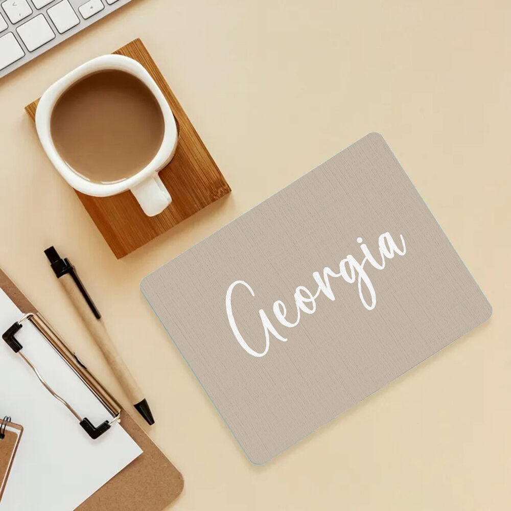 Personalized Name Mouse Pad with Custom Color Funny Gift for Family