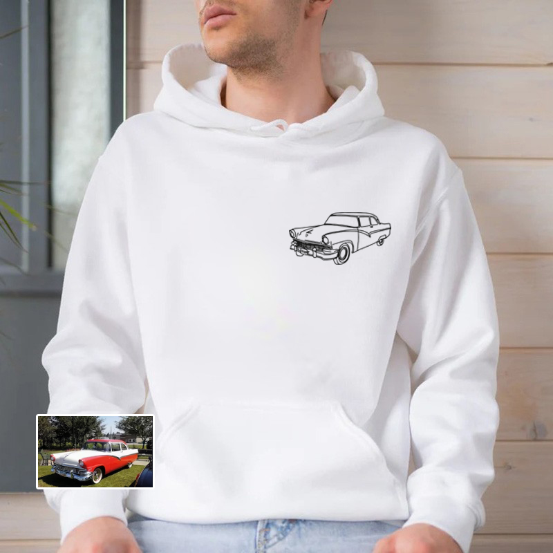Personalized Hoodie with Custom Photo Cool Gift for Father's Day