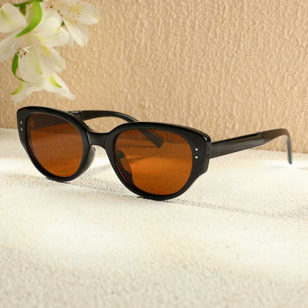 Occhiali da Sole Lorraine Cat Eye Marrone