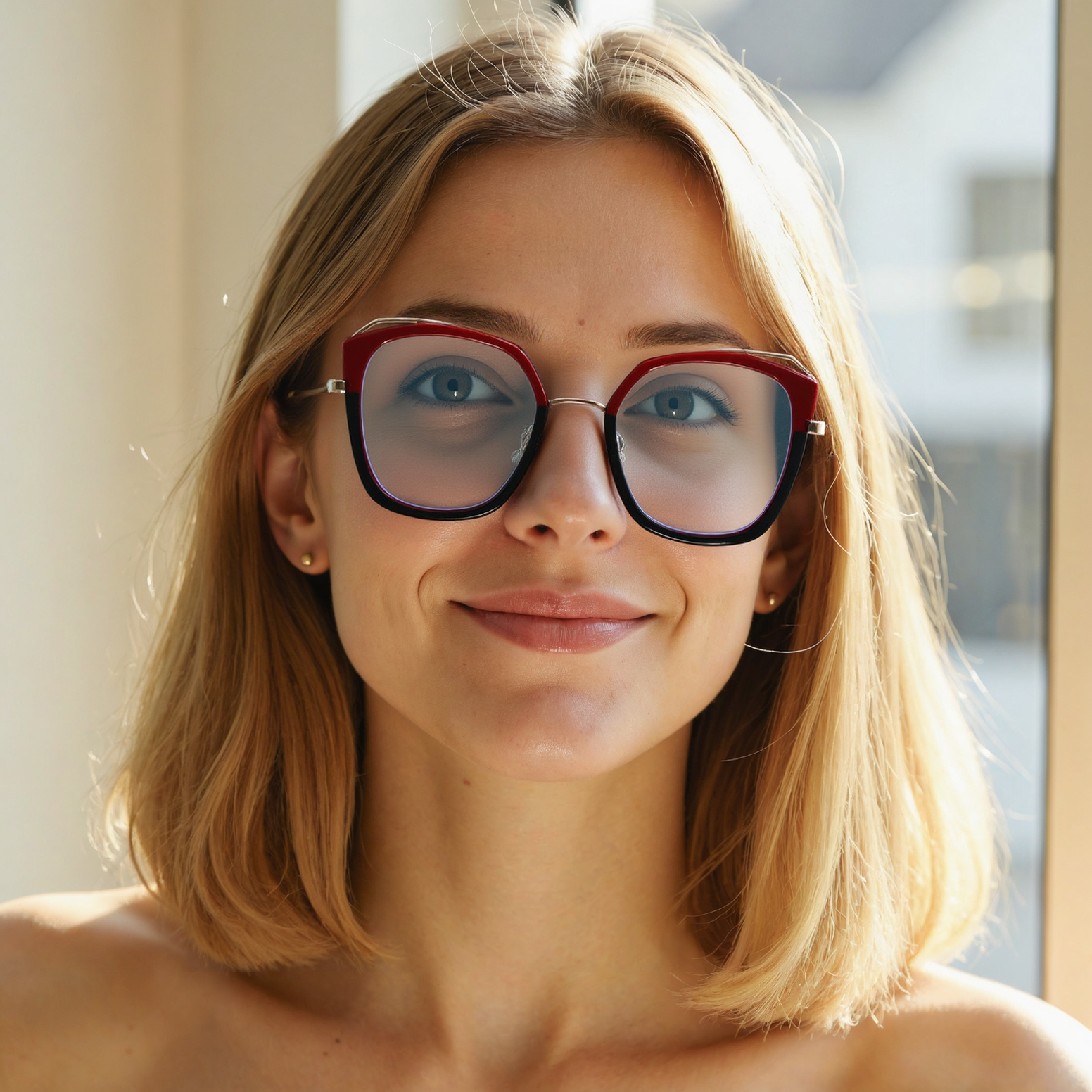 Patrick Cat Eye Black Glasses