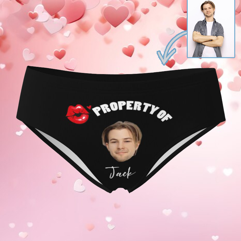 Boxer intimo personalizzato Biancheria intima da donna con motivo bocca rossa Dolce regalo per la ragazza