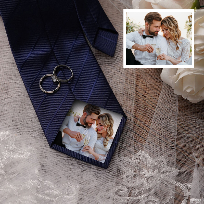 Custom Cartoon Picture Tie Cute Gift for Husband