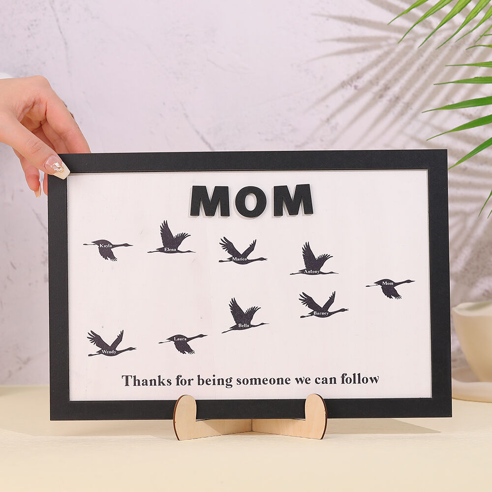 Personalized Photo Frame with Bird Names Cute Mother's Day Gift