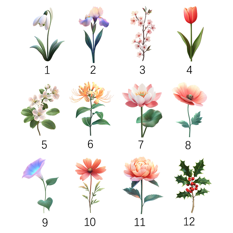 Personalized Biker Leggings Custom Colorful Birth Month Flower Design Exquisite Gift for Her Mom Wife