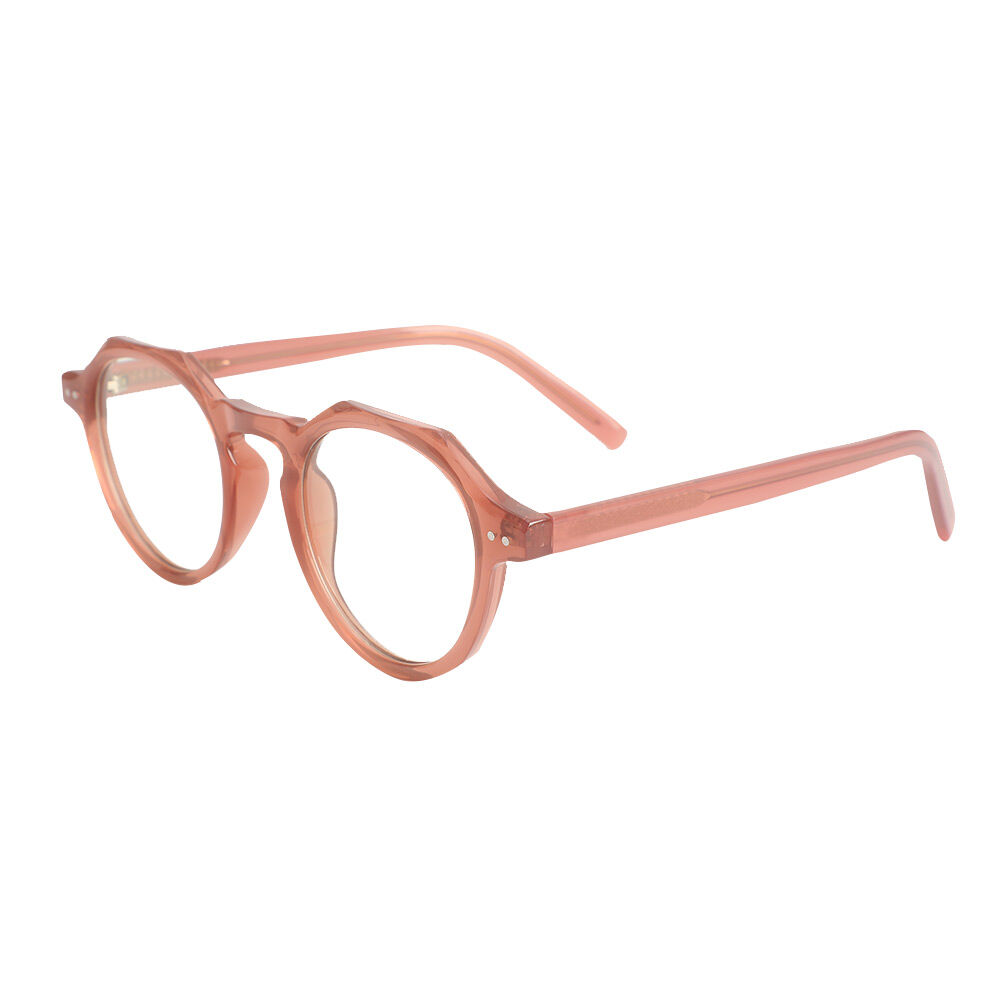 Lunettes de Vue Madeline Ronde Rose