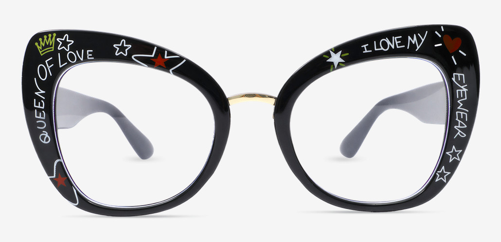 Archeass Gafas Cat Eye Negras
