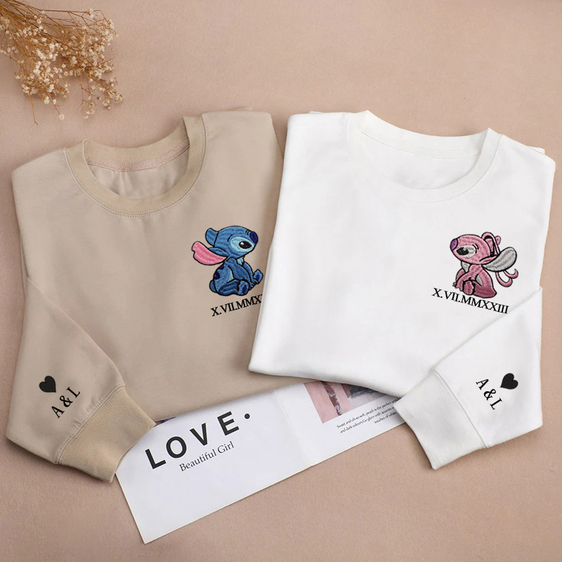 Sudadera personalizada con fecha de número romano para aniversario