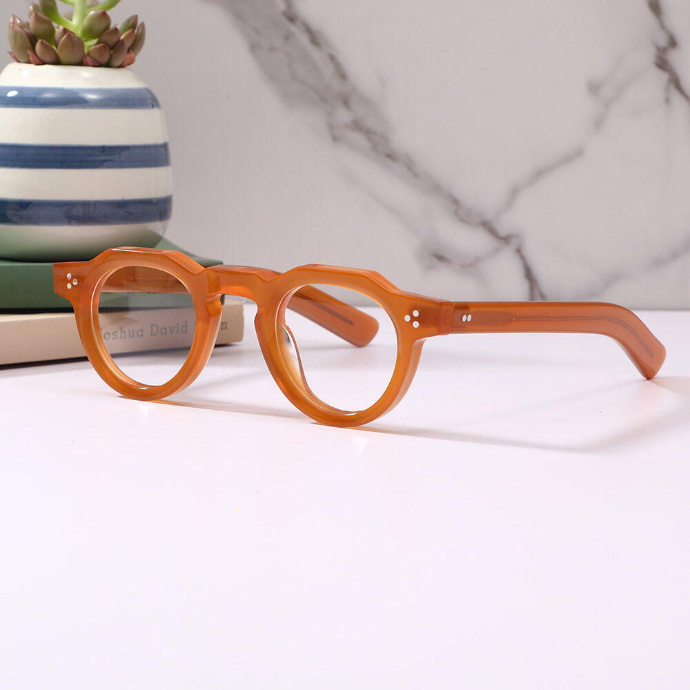 Cedrica Runde Orange Brille