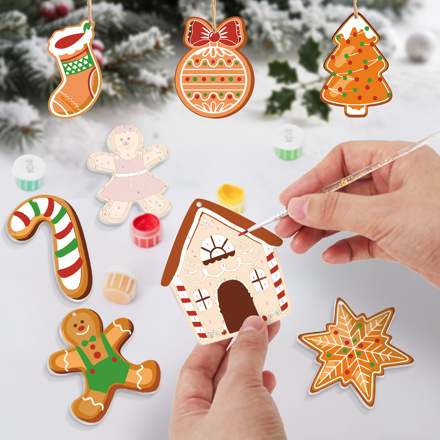 DIY Home Decoration Christmas Ornament Set Interesting Gift for Friends