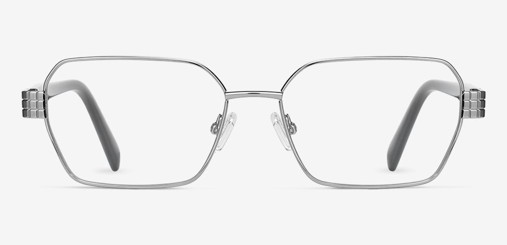 Joseph Silver Rectangle Glasses