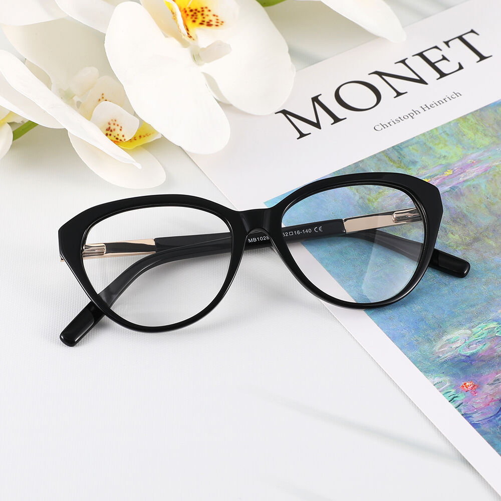 Carol Cat Eye Schwarze Brille