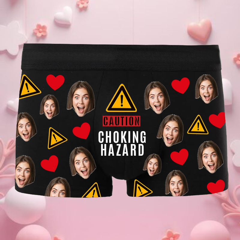 Personalized Picture Men's Underwear Boxer Briefs Interesting Gift for Valentine's Day
