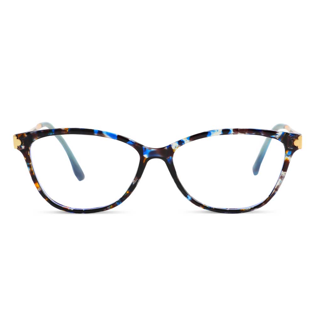 Joshua Rechteckige Blaue Brille