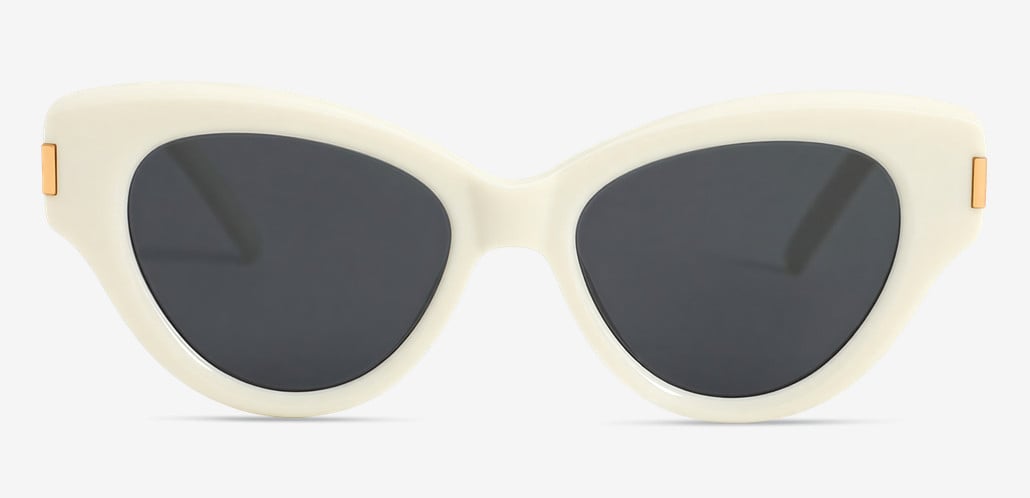 Jacob White Cat Eye Sunglasses