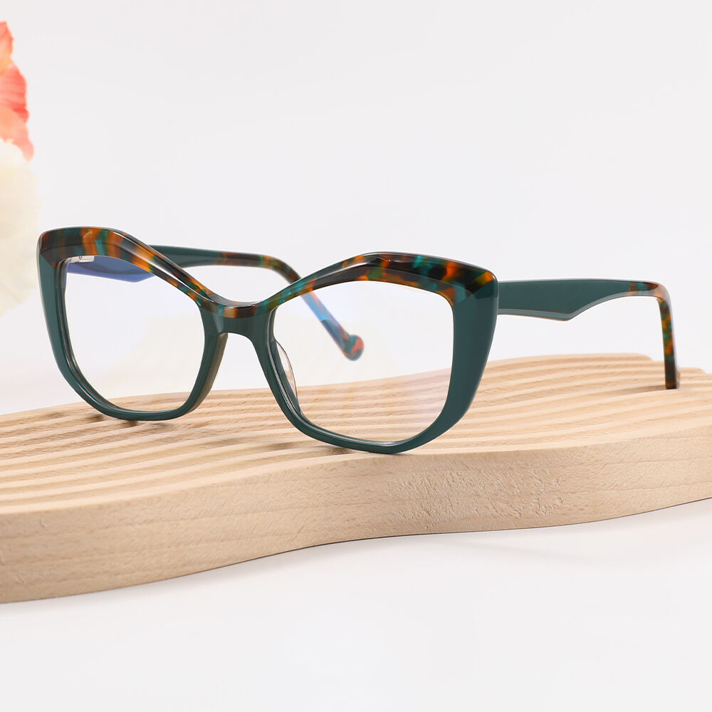 Sallins Cat Eye Green Glasses