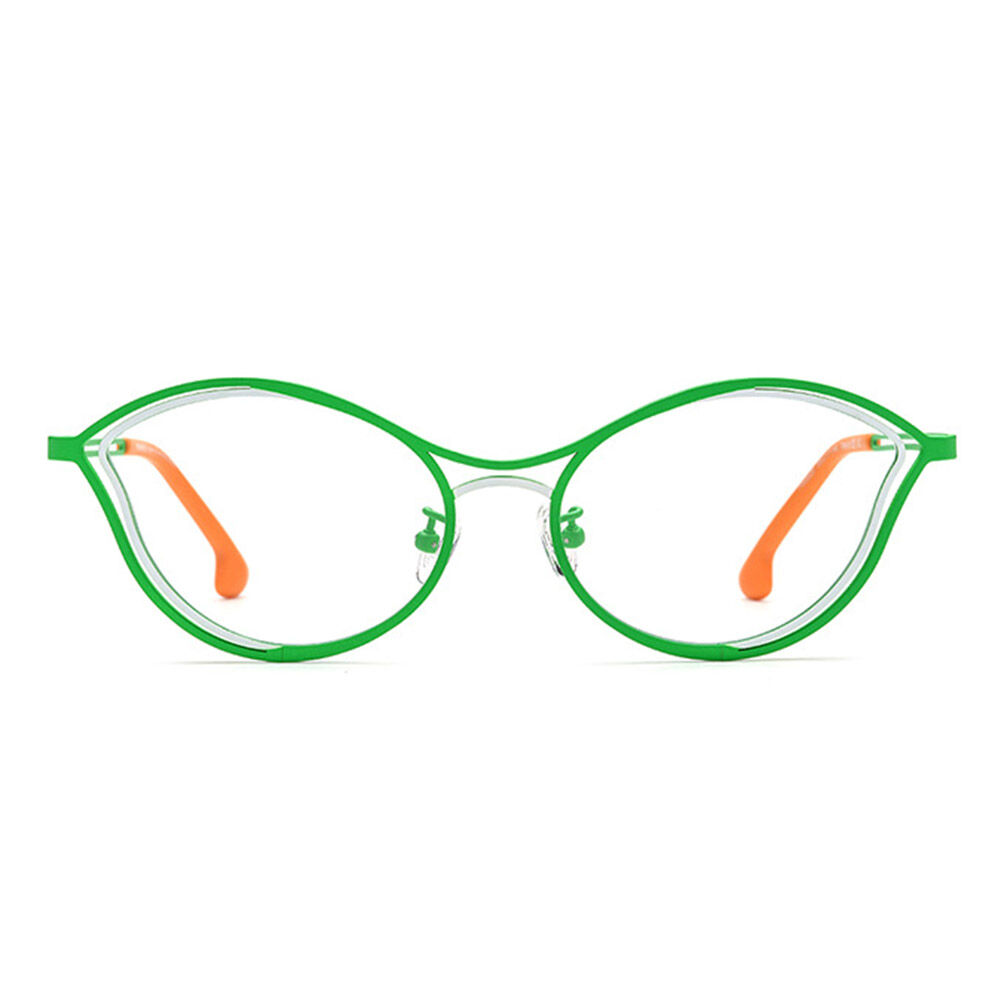 Alstol Cat Eye Green Glasses