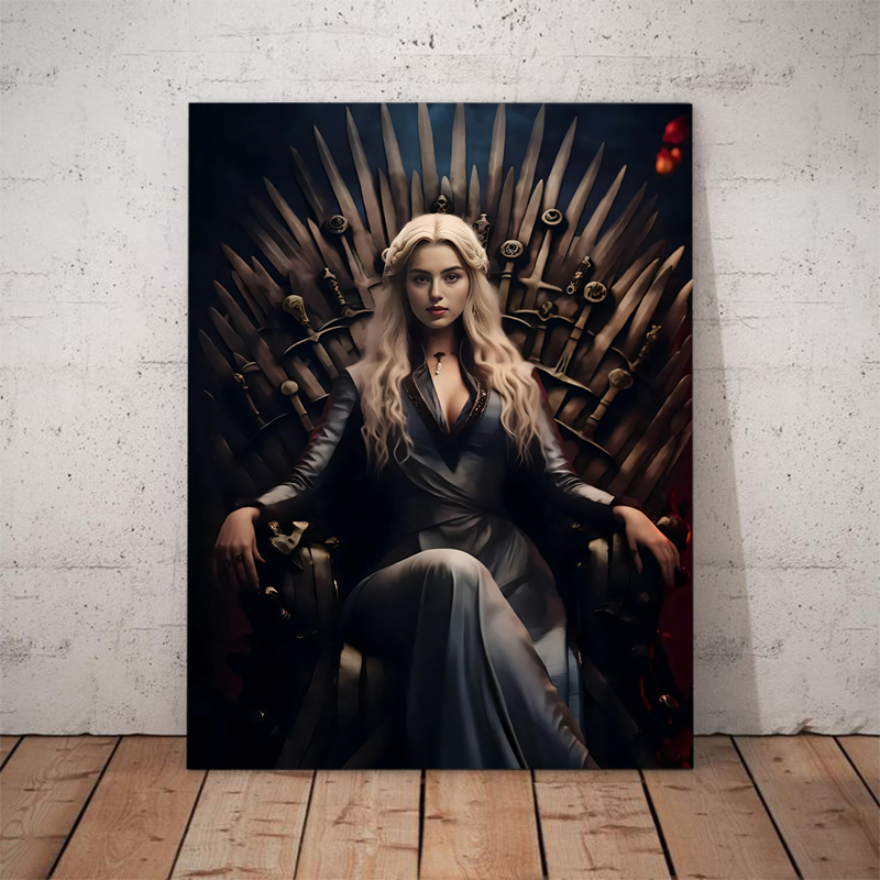 Personalized Queen Portraits with Custom Face Swap Cool Present for Friend